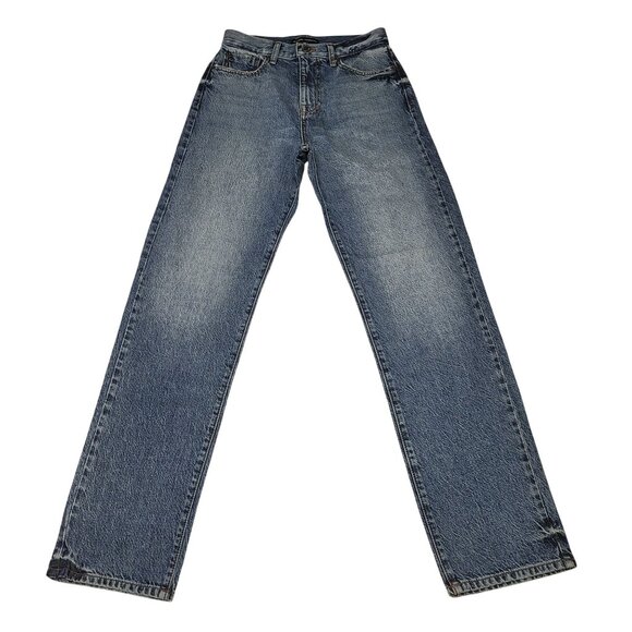 Modern American Denim - Modern American Womens Straight Leg High-Waisted Blue Denim Jeans Size 26 NWT